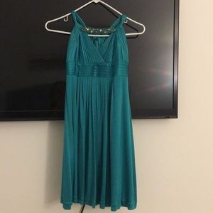Bcbgmaxazria short teal green dress